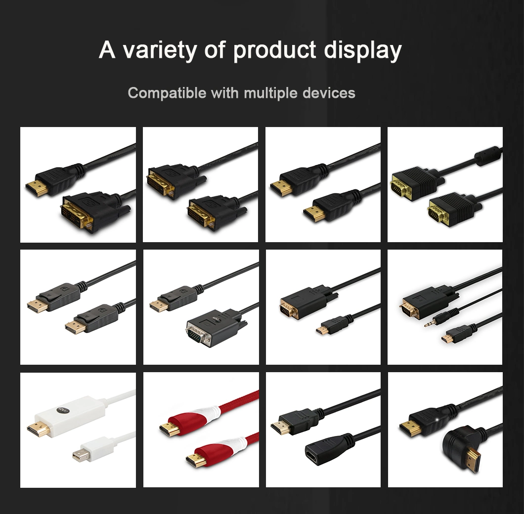 Manufacturer Factory Displayport (M) &ndash; HDMI (M) Cable, 1.5m Cl-56 for Sale