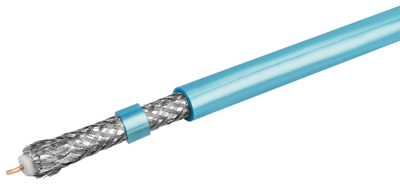 328-FT High-Performance RG6 Quad Shield Copper Conductor Coaxial Cable for Satellite TV and Internet